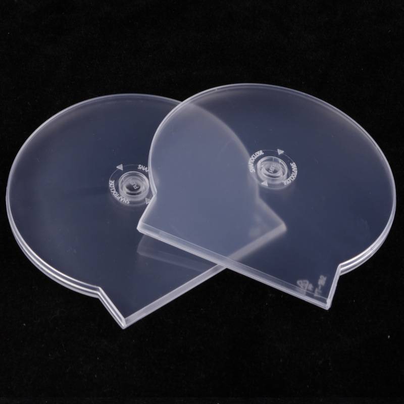 NS 1 / 3 Chiếc Nhựa Trong Suốt Đơn Mảnh Đĩa Tròn Hộp CD Thiên Tính CD DVD Hộp Đĩa Đĩa Hộp Bảo Quản NS