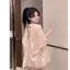 Bộ đồ thời trang thông thường cao cấp nhẹ nhàng phong cách Hồng Kông dành cho nữ lưng rỗng buộc dây nửa tay Quần short hai mảnh mùa hè