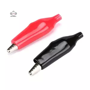 Maybest 10 Chiếc 28 Mm Cá Sấu Kẹp Có Vỏ Cá Sấu Kẹp Pin Nhỏ Kẹp Điện Kẹp Kiểm Tra Kẹp Kim Loại Nhỏ {VN}