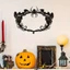 CIFbuy Halloween Vòng Hoa Nhện Trang Trí Tường, Điêu Khắc Ma Kim Loại Cho Vườn Cửa, Quà Tặng Năm Mới Giáng Sinh