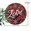 HELLOYOUNG Trang trí nghệ thuật treo tường bằng kim loại cho phòng khách, Trang trí tròn mộc mạc, Quà tặng Valentine khách sạn tại nhà