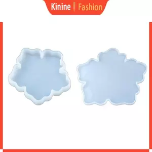 KIN Pha Lê Nhựa Epoxy Khuôn Hoa Coaster Đúc Khuôn Handmade DIY Silicone Dụng Cụ Làm