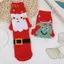 PNPIA- 1 Cặp Ông Già Noel Dễ Thương Cây Giáng Sinh Cotton Stoings Giáng Sinh Từ Hút Tay Trong Tay Sos Unisex Cầm Tay Dài Sos