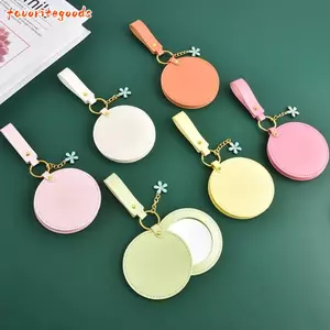 Gương du lịch FAVORITEGOODS, Gương trang điểm siêu mỏng Mini, Tròn thanh lịch cho túi xách gia đình Túi đựng mỹ phẩm Gương bỏ túi