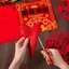Lưới tản nhiệt cửa sổ Cắt giấy cho trẻ em Giấy đặc biệt thủ công Học sinh tiểu học Năm mới Ngựa Lễ hội mùa xuân Ngày đầu năm Giấy đỏ D15.20