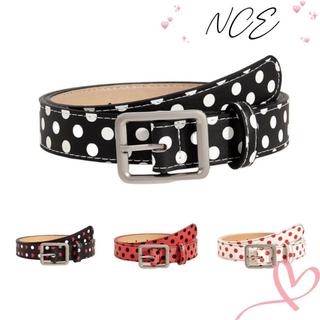 Thắt Lưng Nữ Da PU Vintage Chấm Bi, Phù Hợp Xu Hướng Thời Trang Y2K