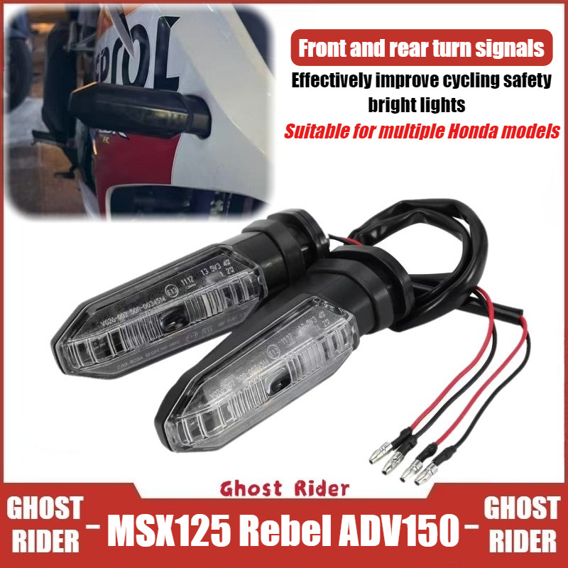 Dành Cho Xe Honda GROM MSX125 Rebel ADV150 XL750 Transalp LED Trước & Sau Đèn Tín Hiệu Xe Máy Đèn Báo
