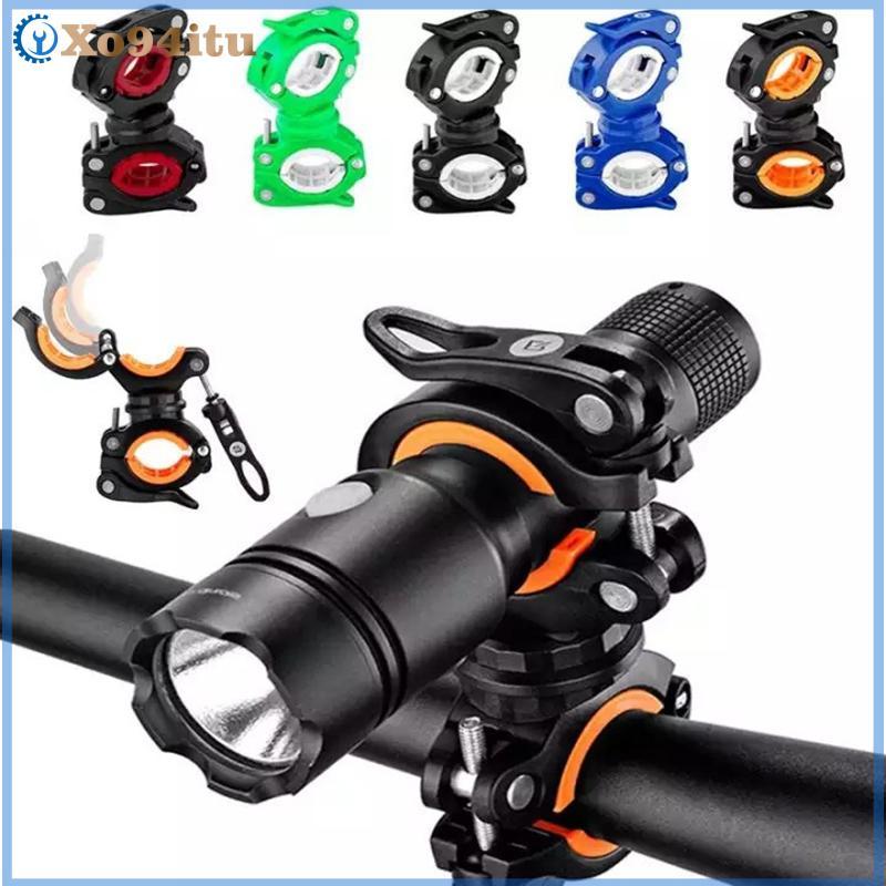 XOITU 360°Xoay Xe Đạp Kẹp Kẹp Đèn Pin Gắn Giá Đỡ Xe Đạp Đèn LED Đèn Pin Đèn Pin Gắn Giá Đỡ Phụ Kiện VN