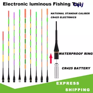 CQCJ - Bộ 5 Phao Điện Tử Cá Chất Lượng Cao, Đèn LED Siêu Sáng, Hỗ Trợ Phát Sáng Ban Đêm và Thay Đổi Màu Sắc Khi Cá Cắn