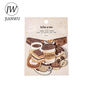 JIANWU Ngọt Ngào Little Things Series Vintage Thực Vật Bánh Mì Phong Cảnh Chất Liệu Cắt Dán Giảm Sáng Tạo Tạp Chí Văn Phòng Phẩm