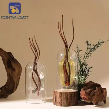 Máy khuếch tán tinh dầu thủy tinh POTER LIMIT, Chai khuếch tán hương liệu sáng tạo tối giản, có thể đổ lại 130 / 200ML với máy khuếch tán Que tinh dầu Chai bay hơi nhà bếp