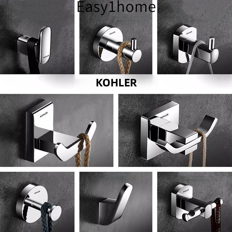 【 KOHLER 】 Móc áo tắm bằng đồng hoàn toàn, móc treo áo cho tủ quần áo, cửa sau khách sạn, phòng khách, gắn tường, không
