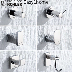 Kohler Phòng tắm cổ điển Thiết bị vệ sinh Kohler304Móc treo quần áo bằng thép không gỉ, móc treo tường đơn, móc treo áo