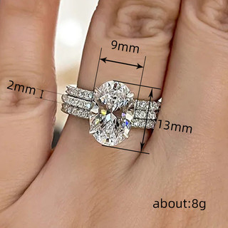 Bộ ba nhẫn bạc S925 zircon - Trang sức thời trang, đơn giản, phù hợp làm quà tặng cho nữ
