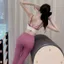Quần Tập Yoga Phù Hợp Với Nữ Cao Cấp Đào Hông Nâng Pilates Chạy Bộ Thể Dục Quần