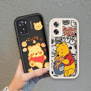Ốp Lưng Cho OPPO A57 4G A77 4G A77S 4G Phim Hoạt Hình Silicon Màu Kẹo Mềm Ốp lưng TPU Winnie the Pooh Mắt Thiên Thần Chống Sốc Ốp Lưng