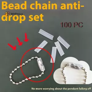 < WHPHous-t > 100 Chiếc Mặt Dây Chuyền Ngọc Trai Chống Mất Mặt Dây Chuyền Hạt Bảo Vệ Trang Sức Thủ Công Chống Rơi An Toàn Nelace Đẹp