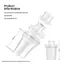 < Honeyba > Hộp đựng bột sữa cho bé 6PPC 80ML Hộp bảo quản thực phẩm di động cho bé Hộp đựng công thức cho bé Hộp bột công thức được bảo hiểm sẵn Đẹp