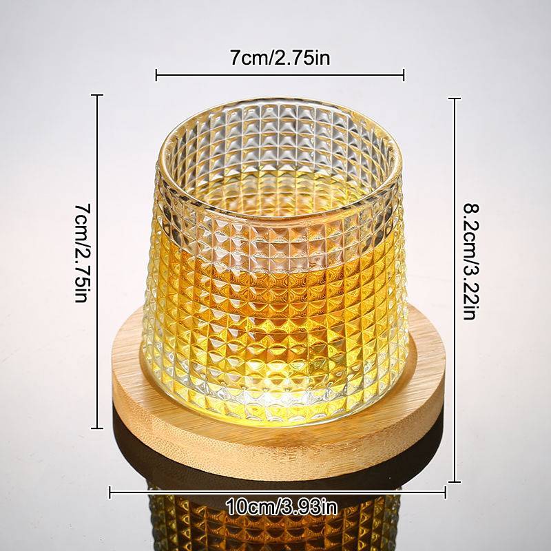 [F & O] Kính Whisky Sáng Tạo Dụng Cụ Thủy Tinh Quay Bền Cotails Rượu Brandy Cup Nước Nước ép Trà Cốc Uống Tiệc Ly {vn}