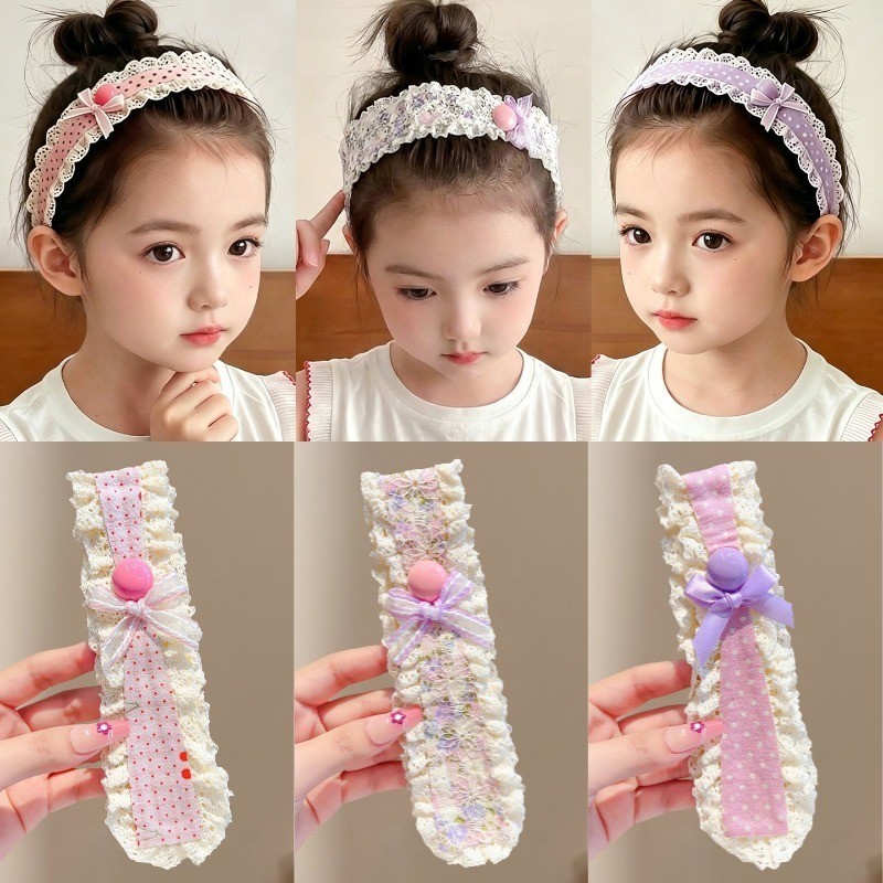 Băng Đô Miếng Dán Tóc Velcro Magic Dán Hoa Dễ Thương Thời Trang Hàn Quốc - Phụ Kiện Tóc