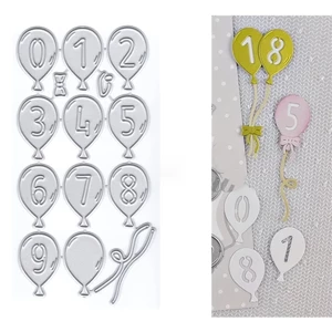 Bóng Kỹ Thuật Số Kim Loại Thép Carbon Cắt Khuôn DIY Vải Album Ảnh Thiệp Chúc Mừng Cắt Chết Giấy Thủ Công Sổ Lưu Niệm Dập Nổi Khắc Bản Mẫu