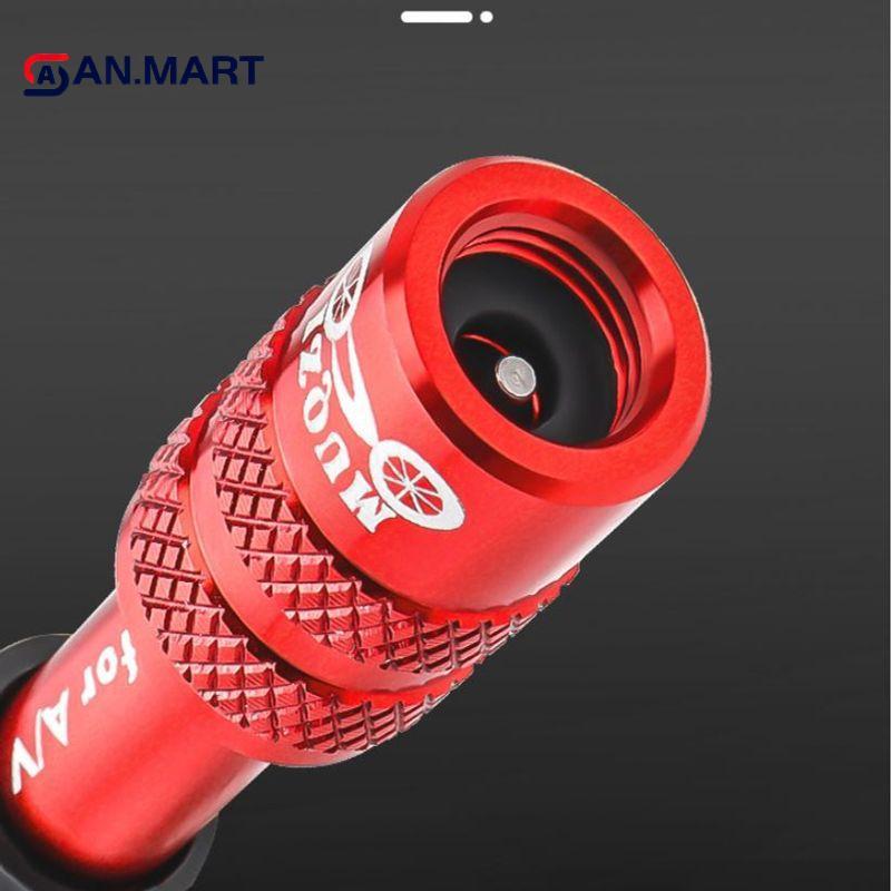AN.MART Xe Đạp Dĩa Schrader Van Adapter Xe Đạp Đường Bộ Air Fork Bơm Hơi Van Adapter Cho Nĩa Iate Lốp Sử Dụng VN