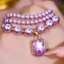 Ngọc Trai Tím Zircon Sang Trọng Pha Lê Mặt Hàng Ánh Sáng Sang Trọng Đơn Giản Tính Khí Xương Đòn Thời Trang Pháp Tất Cả Trận Đấu Áo Len