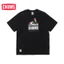 Áo thun ngắn tay đơn giản mùa hè CHUMMS 100% Cotton cao cấp in hình cắm trại cho nam và nữ0515