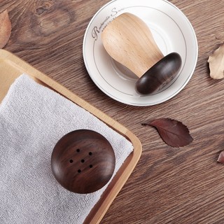 Hộp đựng tăm gỗ óc chó và sồi hình nấm mộc mạc tự nhiên Chất liệu gỗ،Chống bụi