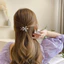 Pha Lê Tóc Phong Cách Mori Hoa Flat Clip Top Kẹp Tóc Sang Trọng Nổ Kẹp Cô Gái Kẹp Bên Mũ Đội Đầu MG1R