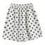 Quần short rộng hai màu chấm bi màu đen trắng phong cách Hàn Quốc dành cho nữ mùa hè Plus Size Béo mm Eo cao ôm hơn trông thường ngày ống rộng F