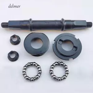 DELMER Xe Đạp Bát Hoàn Chỉnh Bộ Phụ Kiện BB Shell 3S 5S Thép Đáy Chân Đế Phụ Kiện Đi Xe Đạp Lỗ Vuông Đáy Chân Đế Vòng Bi