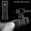 Đèn pha xe đạp USB có thể sạc lại Đèn pin đi xe đạp chống nước Đèn treo độ sáng cao 3 bánh răng cho xe đạp leo núi mới