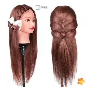 Đầu ma-nơ-canh chuyên nghiệp Đầu cắt tóc Con người Thực hành kiểu tóc Búp bê làm tóc mới