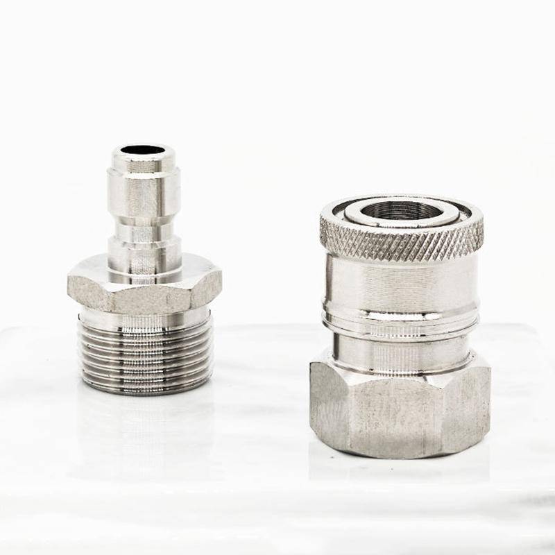 {AKIN} Bộ chuyển đổi bằng thép không gỉ M22 Qui Connect Phù hợp với nhiều mẫu máy giặt áp lực dễ dàng {a}