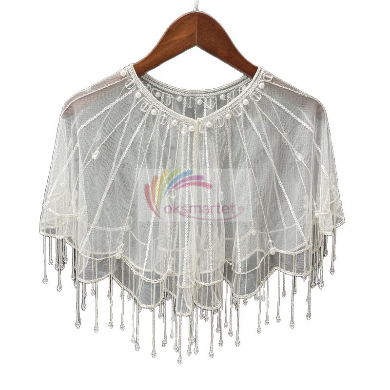 Nhẹ Thời Trang Sang Trọng Phong Cách Mới Công Nghiệp Nặng Kim Sa Lấp Lánh Đính Hạt Ngọc Trai Nữ Phù Hợp Với Loose Influ