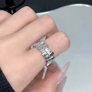 [Khuyến nghị của cửa hàng] Thiết kế phong cách mát mẻ Nhẫn mở nữ Thời trang Kết cấu thời trang Cao cấp Niche Index Finger Ring 5.17