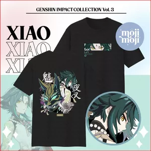 YB1 Genshin Impact XIAO Áo thun mùa hè chơi game Anime tay ngắn BY1