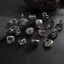 Bộ nhẫn bạc cổ điển 15 mảnh dành cho nam - Skull Snake Cross Dragon Gothic Punk Hip-Hop Retro Jewelry - Anti-Tarnish Comfort Fit