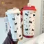 JCSYFAC Floral Kitten Design 550ml Dual-DrinkCup, Dung Tích Lớn Di Động 316 Chai Nước Mới
