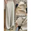 Quần Pyjama dáng rộng Nhật Bản dành cho nữ Mùa hè 2026 Phong cách mới Thời trang mềm mại Thoải mái Quần dài sọc mỏng sọc rộng