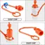 Phụ kiện khớp nối kết nối nhanh thủy lực 2 bộ Khớp nối NPT1 / 4 có nắp bụi