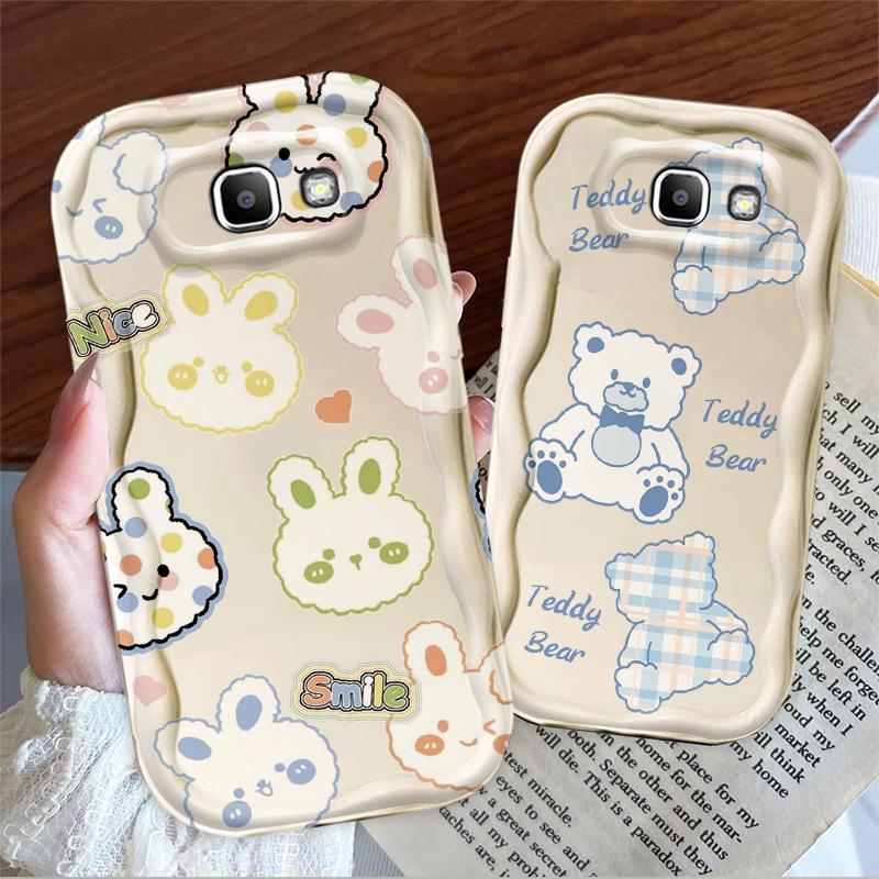 Thích Hợp Cho Samsung J7 Prime ON7 2016 3D Bảo Vệ Mềm TPU Gấu Thỏ Vỏ Điện Thoại Chống Sốc