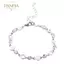 PNPIA- Màu Bạc Ngọt Ngào Lấp Lánh Zircon Vòng Tay Trái Tim Bé Gái Chuỗi Trái Tim Tinh Tế