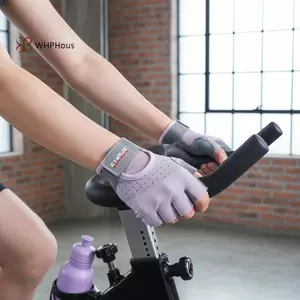 < WHPHous-t > Găng tay nâng tạ 1 đôi Găng tay tập thể dục thoáng khí dành cho phòng tập Gym Đệm lòng bàn tay để tập đi xe đạp Đẹp