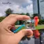 AqToCna Mới 1PC nk Acrylic Pixel Lọc Móc Khóa Khung Rõ Ràng Móc Khóa Cặp Đôi Kỷ Niệm Tốt Nghiệp Túi Mặt Dây Chuyền DIY Phụ Kiện AqToCna