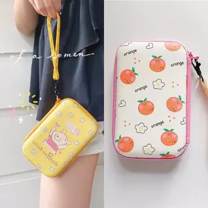Túi đựng đồ du lịch di động màu cam dễ thương Hộp đựng cáp Tiện ích sắp xếp Điện tử chống nước