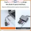 Bộ chuyển đổi điện thoại cáp USB C OTG 2in1 Type C Nam sang USB C Cổng sạc nữ với Bộ chuyển đổi bộ chia USB Nữ.