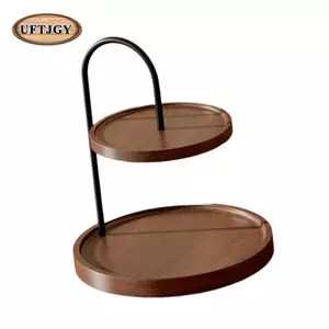 Khay Phục Vụ Bằng Gỗ 2 Tầng Nhà Trang Trại Khay Phục Vụ Trang Trí Cho Giáng Sinh Bàn Cà Phê Trung Tâm Mùa Thu