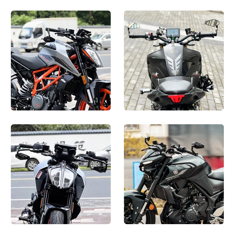 Dành Cho Xe Yamaha MT-03 MT-07 MT-09 MT-10 MT-15 Tầm Nhìn Rộng Tay Lái Gương Retro Gương Chiếu Hậu